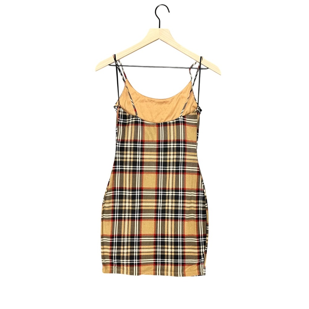 Lovely Day plaid minidress 🤎💛 - Picture 3 of 11